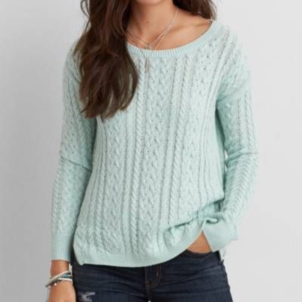 American Eagle Cable Knit Sweater